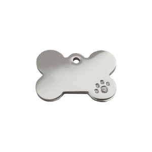 Médaille chat ou petit chien Os Swarovski S Red Dingo