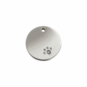Médaille chat cercle Swarovski Diamantée - Taille S