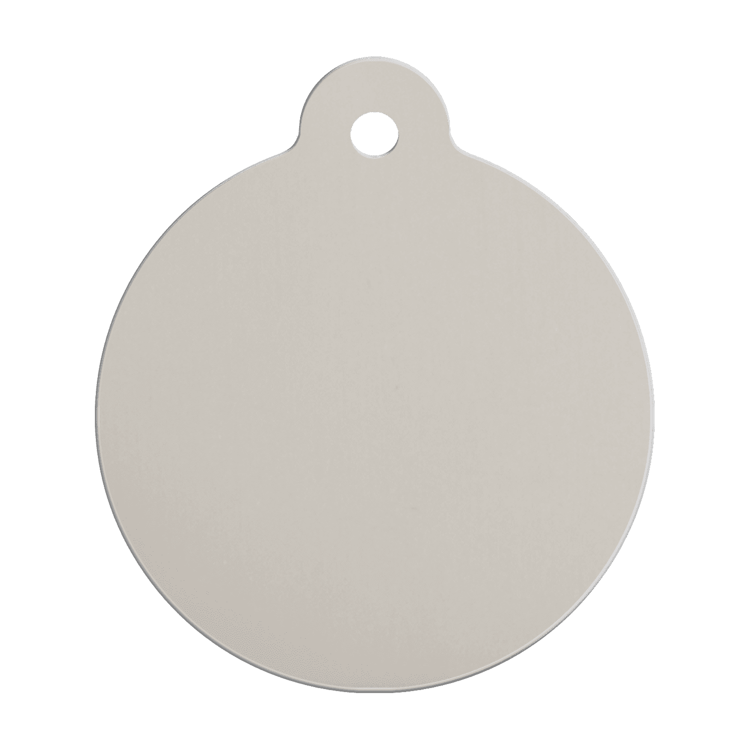 Vue arrière - Médaille personnalisée pour chien Red Dingo en émail et acier inoxydable - Tête de mort - Brun - Taille L