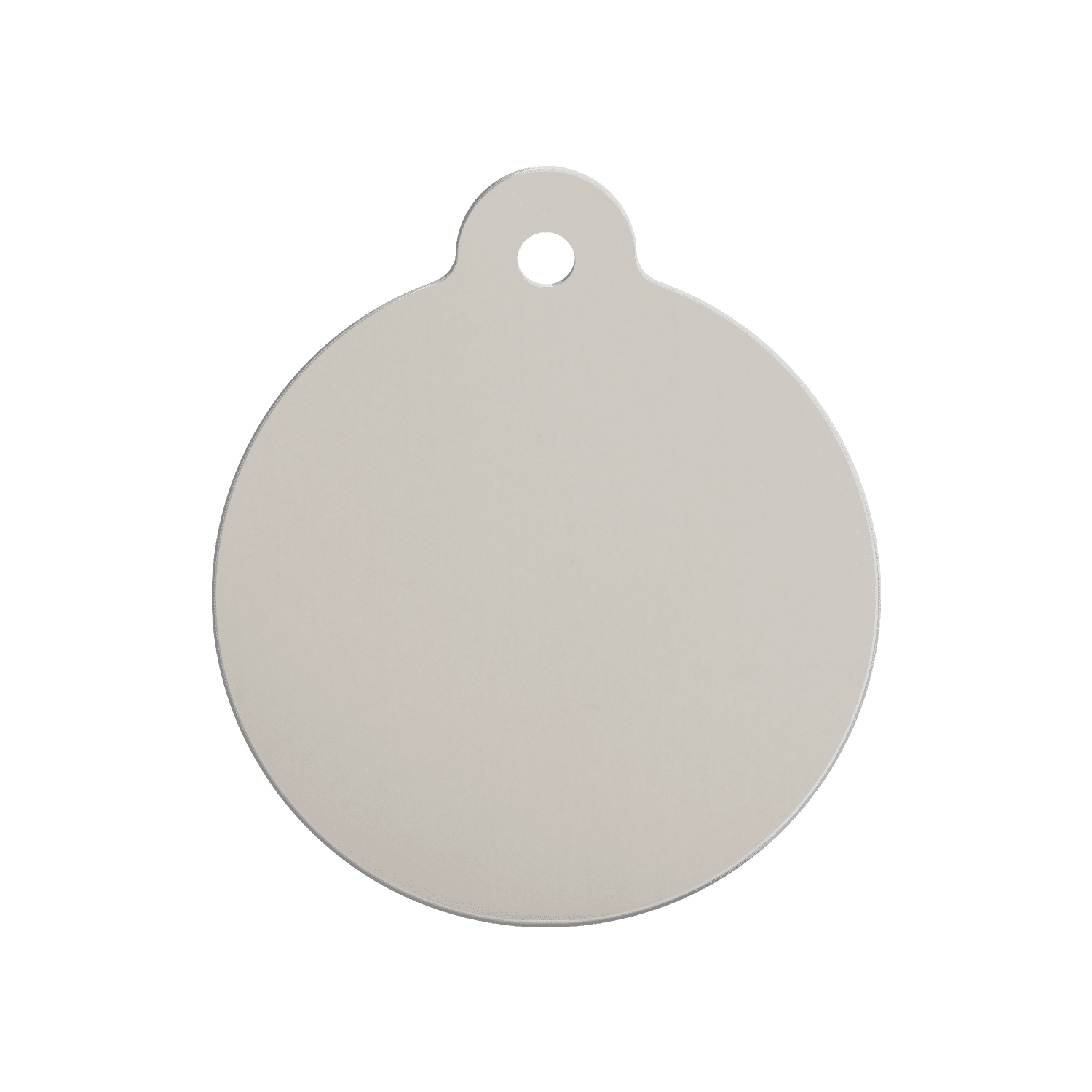 Vue arrière - Médaille personnalisée pour chien Red Dingo Émail et acier inoxydable Orange - Taille M