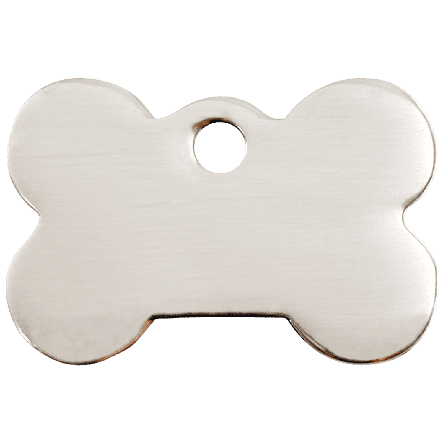 Vue arrière - Médaille personnalisée pour chien Red Dingo Os en acier inoxydable - Taille M - Réf : 02-BN-ZZ-ME